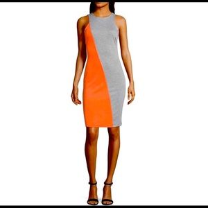 Project runway bodycon color block dress